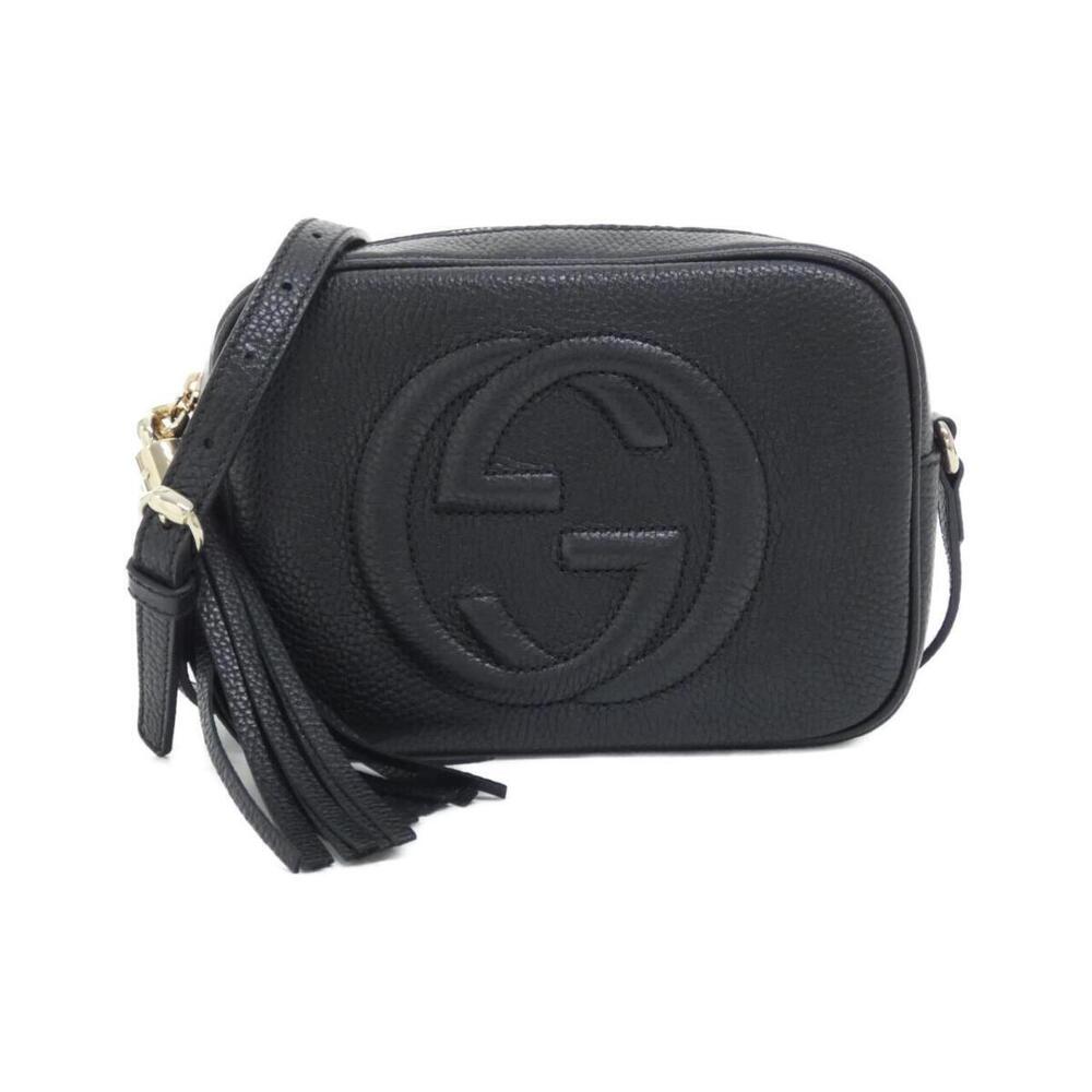 Gucci Soho Disco bag pebbled leather interlocking G Black